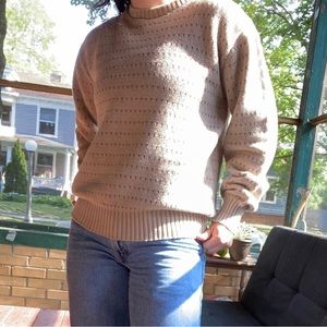 Vintage 80s Cotton Knit Cozy Men’s Sweater